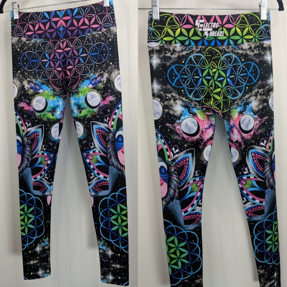 Electrothread Rafiki Meditation Print Yoga Legging - Picture 2 of 15